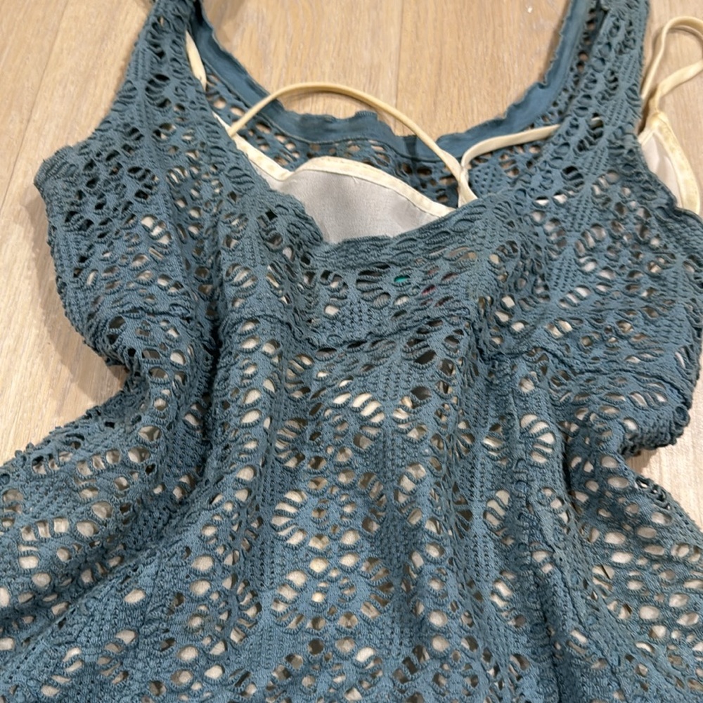 **Free People Blue Lace Coverup Dress - Picture 5 of 5